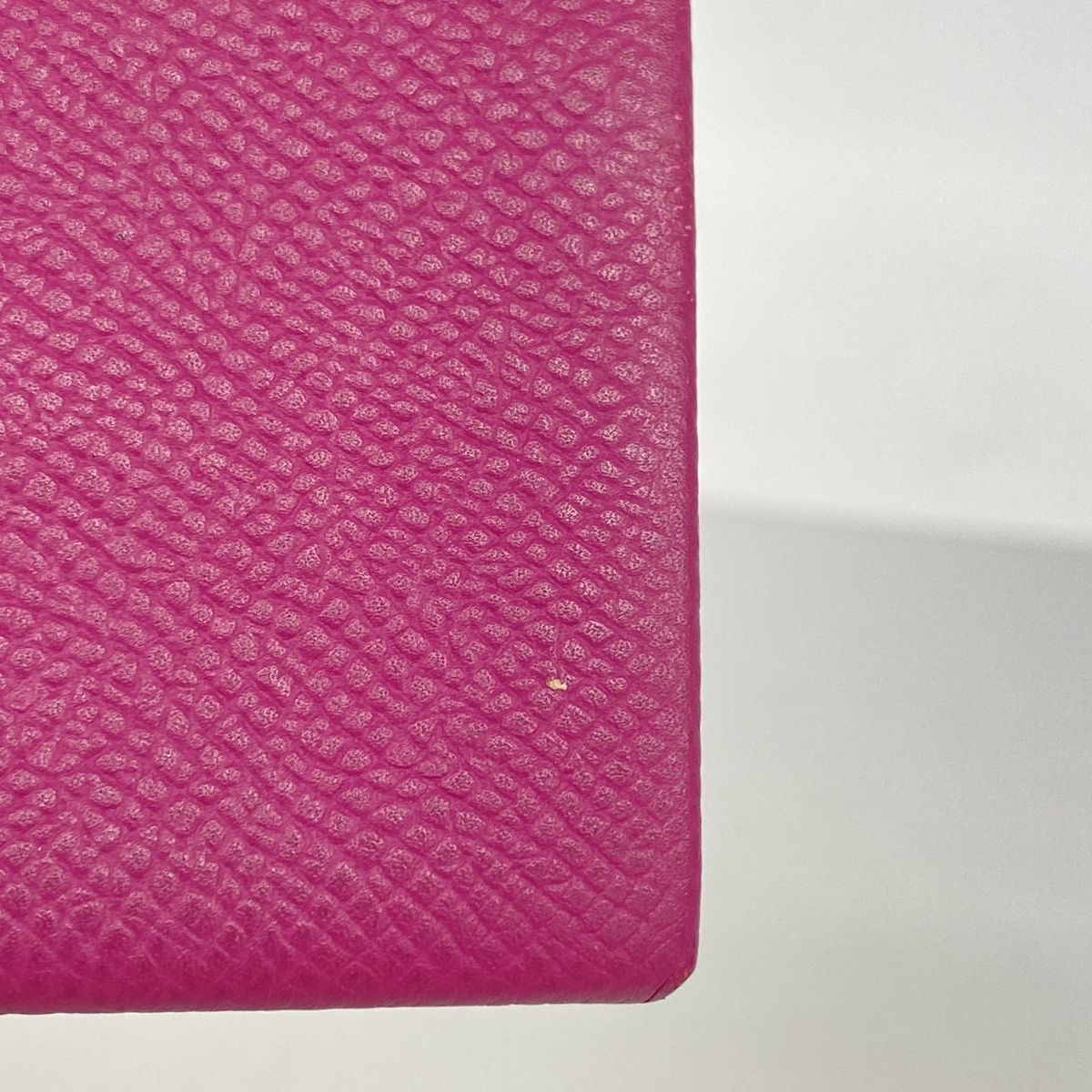 Hermes Card Case Calvi Veau Epsom Rose Purple Silver — view 8
