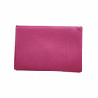 Hermes Card Case Calvi Veau Epsom Rose Purple Silver