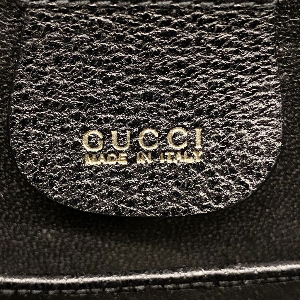 Gucci Handbag Bamboo Leather Black Gold — view 5