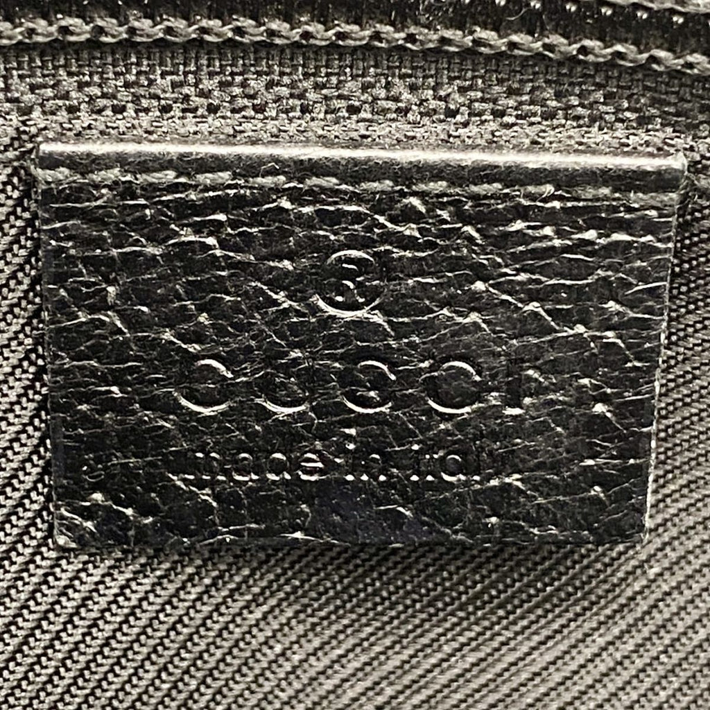 Gucci Shoulder Bag GG Canvas Black Silver — view 5