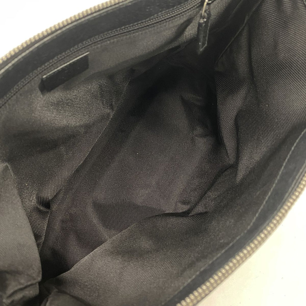 Gucci Shoulder Bag GG Canvas Black Silver — view 4