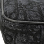 Dior Shoulder Bag Oblique Saddle Canvas Black Silver — view 6
