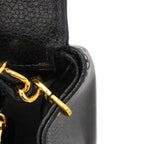 Chanel Shoulder Bag Diana Caviar Leather Black Gold — view 7