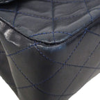 Chanel Shoulder Bag Quilted Lambskin Black Gold — view 6