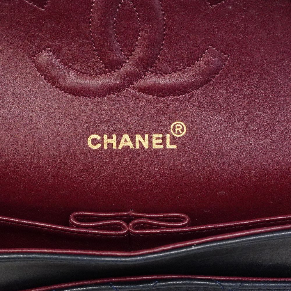 Chanel Shoulder Bag Quilted Lambskin Black Gold — view 5