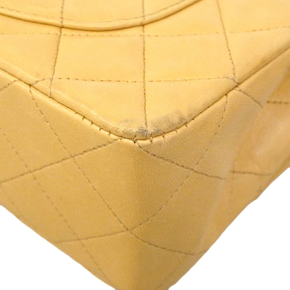 Chanel Shoulder Bag Quilted Lambskin Beige Gold — view 6