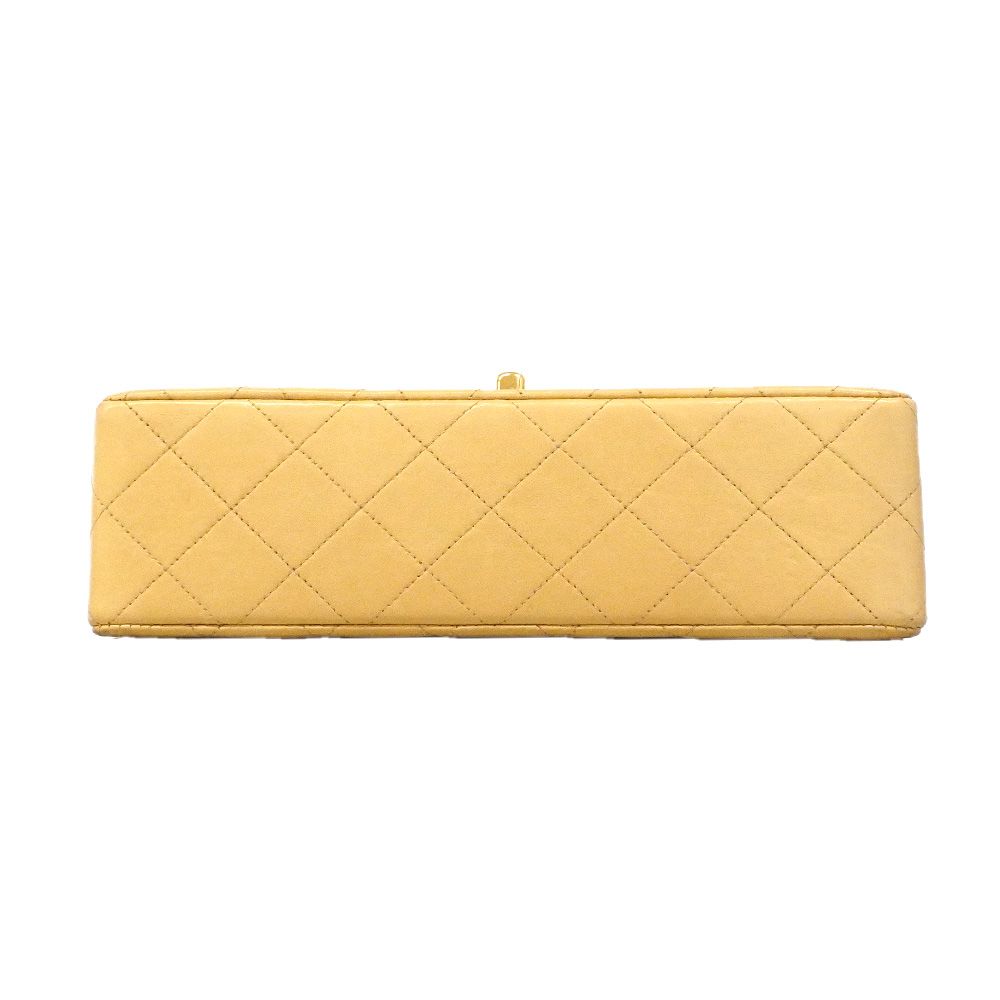 Chanel Shoulder Bag Quilted Lambskin Beige Gold — view 3