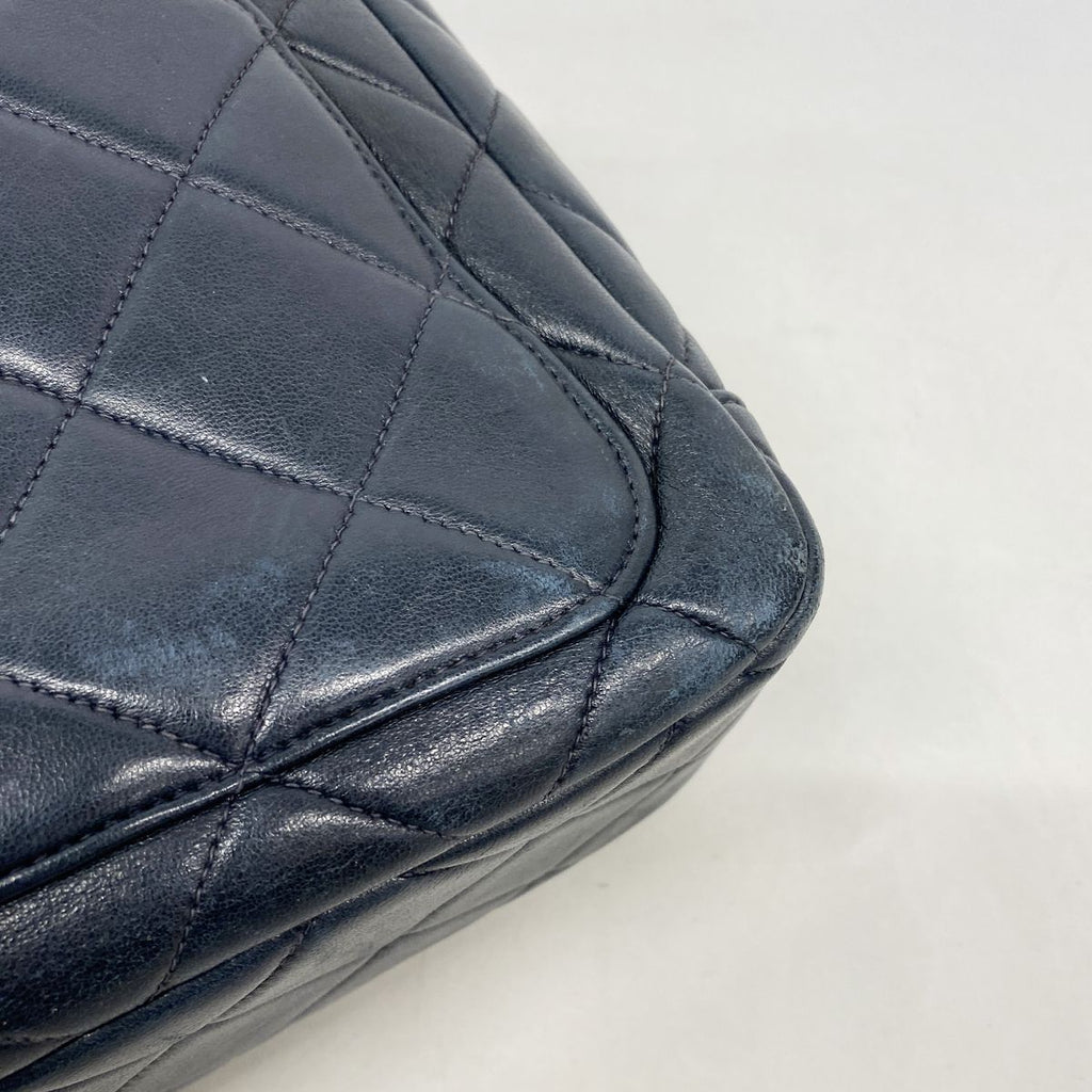 Chanel Handbag Quilted Lambskin Black Gold — view 8
