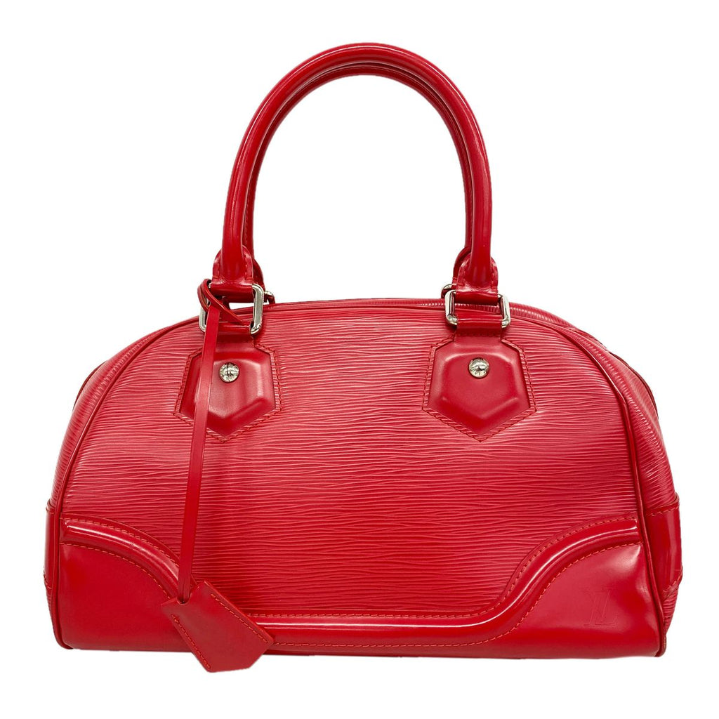 Louis Vuitton Handbag Epi Bowling Montaigne PM Rouge