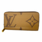 Louis Vuitton Wallet Monogram Giant Reverse Zippy Brown