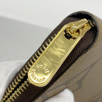 Louis Vuitton Wallet Monogram Giant Reverse Zippy Brown — view 6