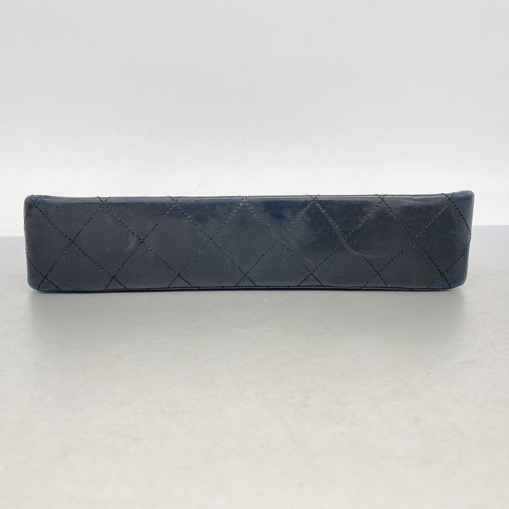Chanel Shoulder Bag Quilted Limited Edition Lambskin Black Gold Silver — view 3