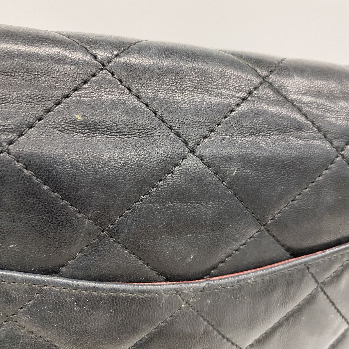 Chanel Shoulder Bag Quilted Limited Edition Lambskin Black Gold Silver — view 8