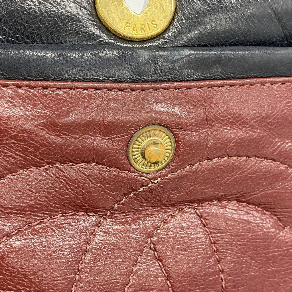 Chanel Shoulder Bag Quilted Limited Edition Lambskin Black Gold Silver — view 6