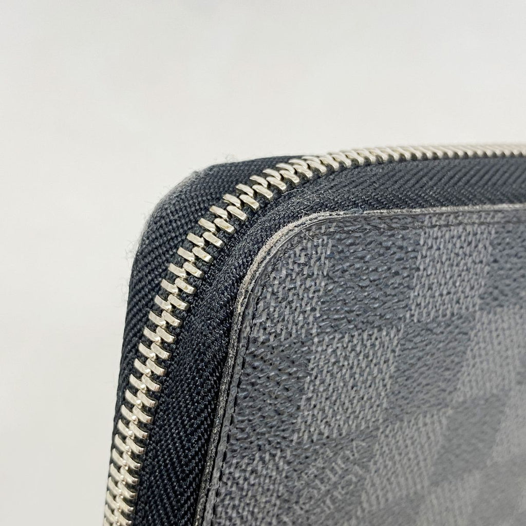 Louis Vuitton Wallet Damier Graphite Zippy Organizer Black — view 7
