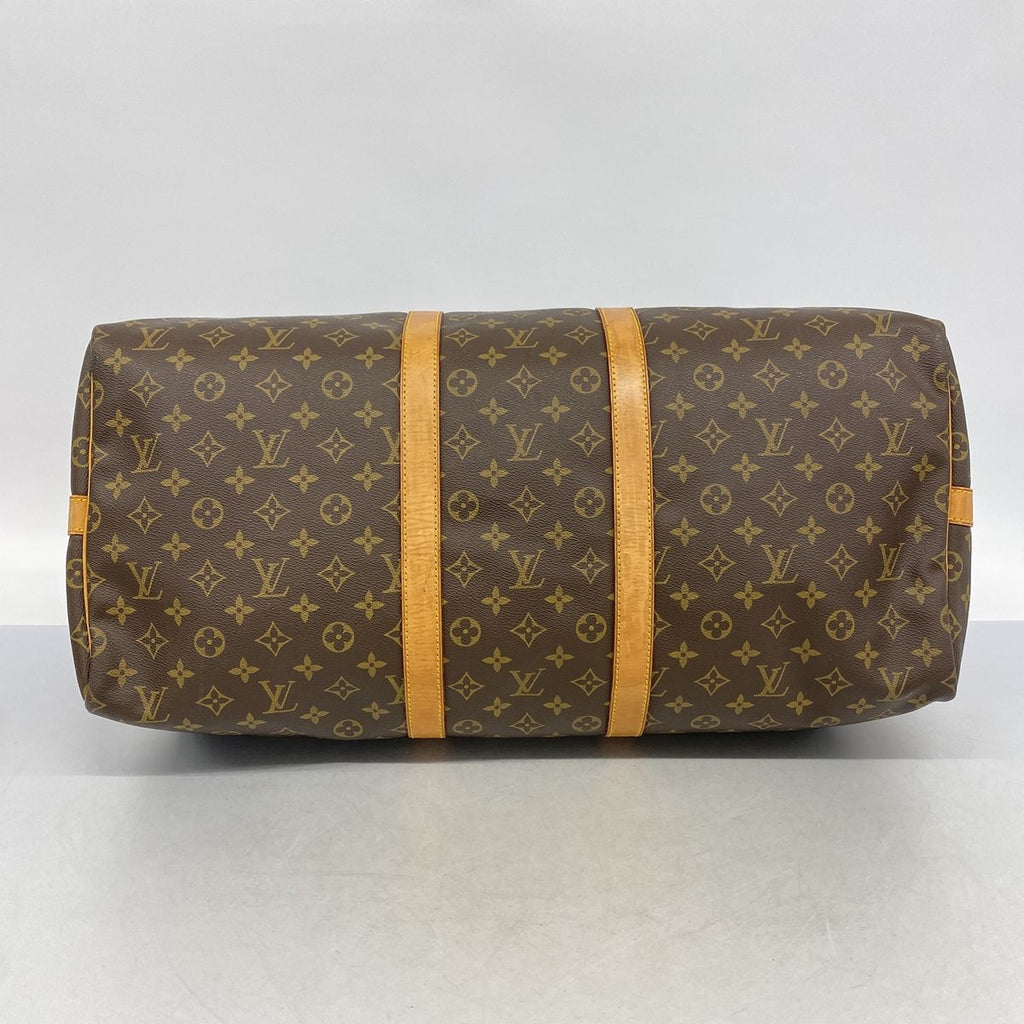 Louis Vuitton Boston Bag Monogram Keepall Bandouliere 55 Brown — view 3