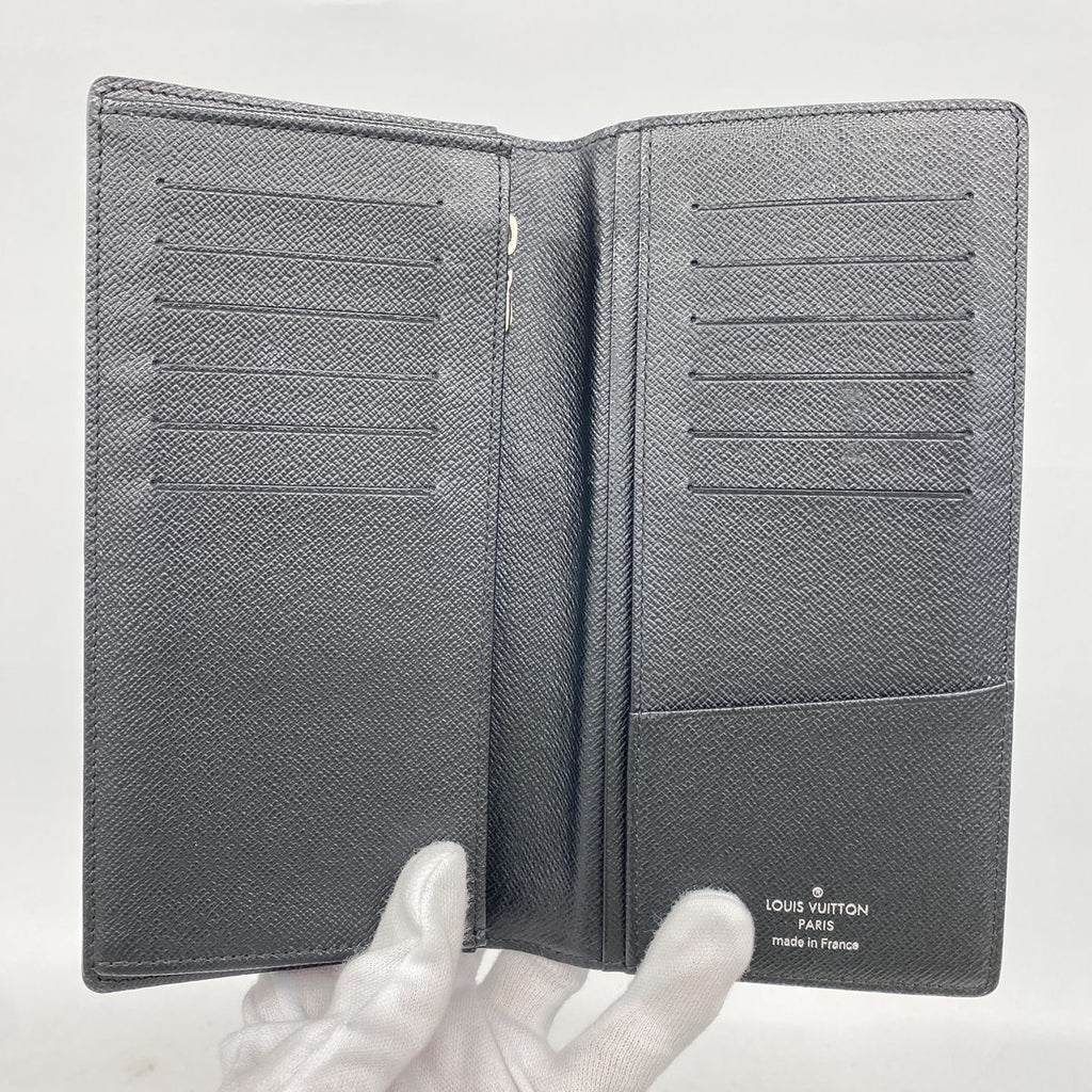Louis Vuitton Wallet Damier Graphite Portefeuille Brazza Black — view 3