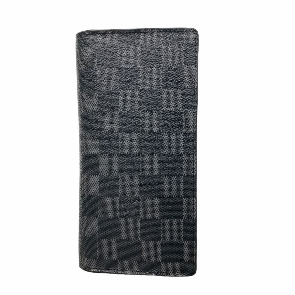 Louis Vuitton Wallet Damier Graphite Portefeuille Brazza Black