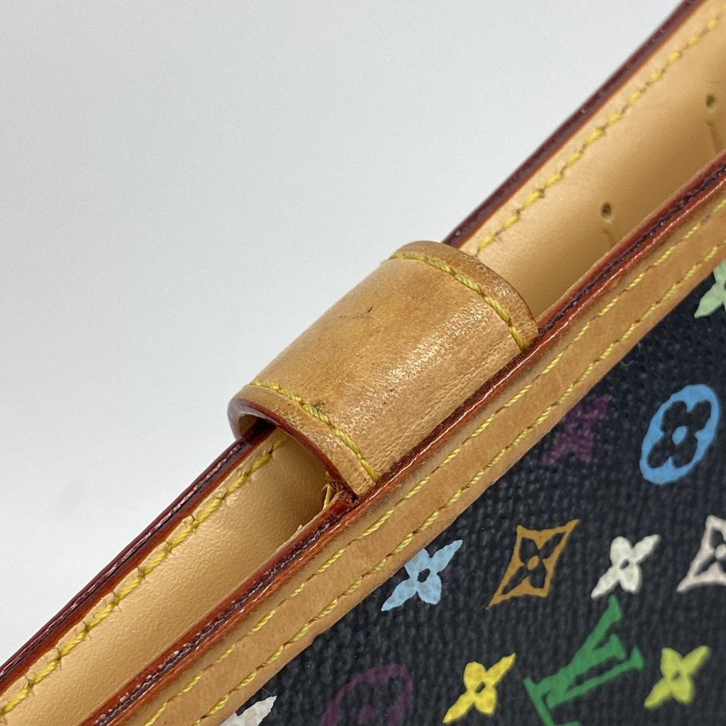 Louis Vuitton Notebook Cover Monogram Multicolor Agenda PM Noir — view 8