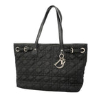 Dior Tote Cannage Panarea Leather Black Silver