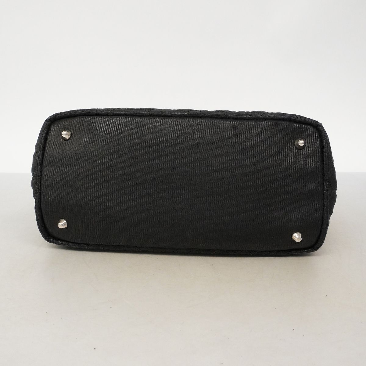 Dior Tote Cannage Panarea Leather Black Silver — view 3