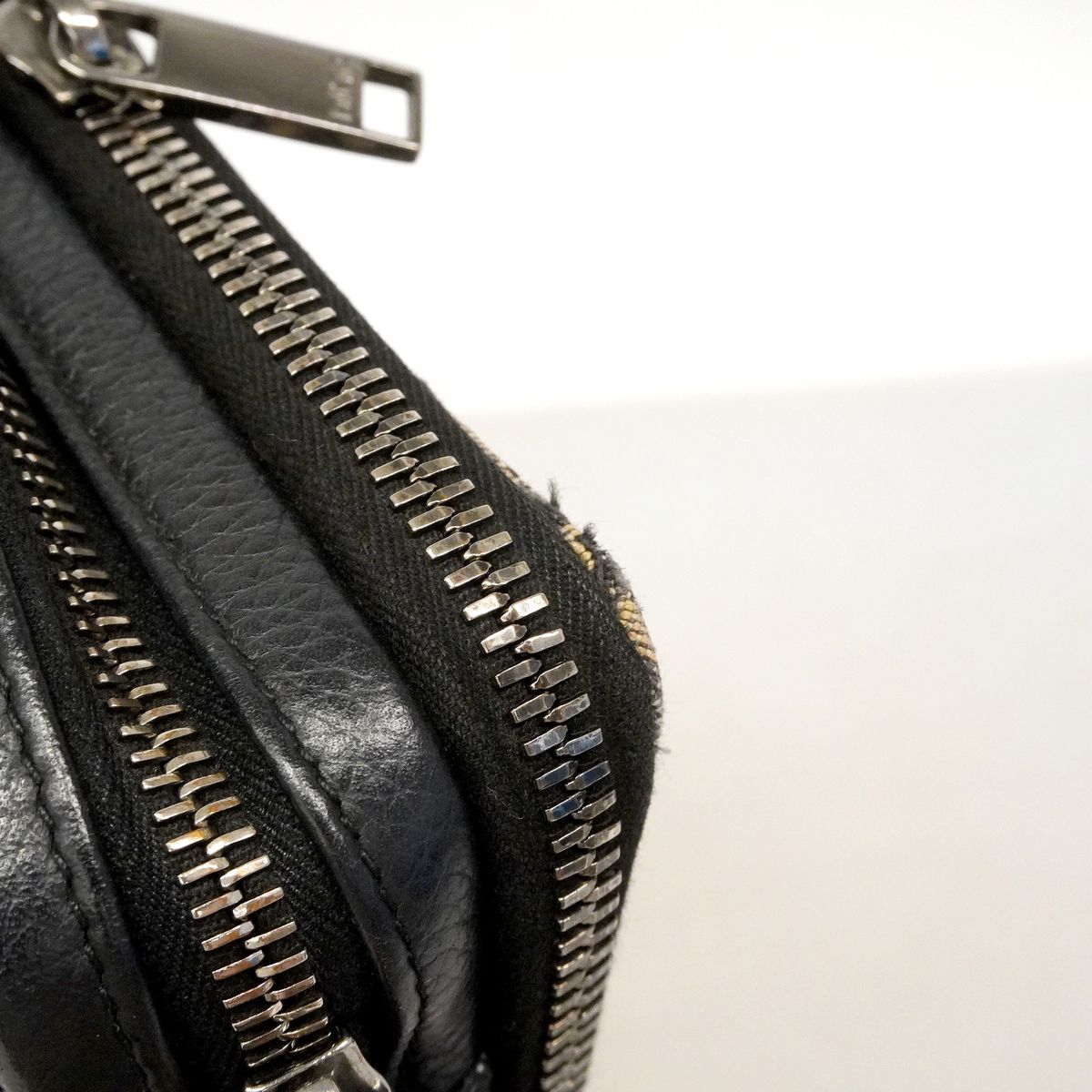 Dior Shoulder Bag Canvas Black Silver — view 7
