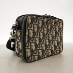 Dior Shoulder Bag Canvas Black Silver — view 2