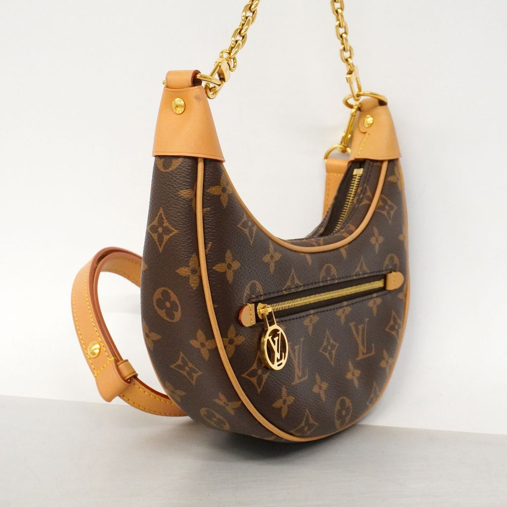 Louis Vuitton Handbag Monogram Loop Brown 2-Way Back — view 2