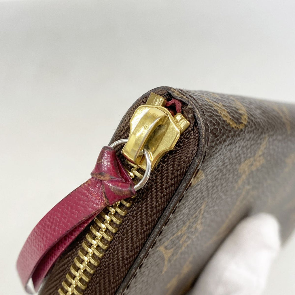 Louis Vuitton Wallet Monogram Portefeuille Clemence Fuchsia — view 5
