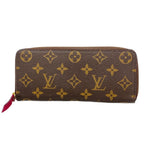 Louis Vuitton Wallet Monogram Portefeuille Clemence Fuchsia