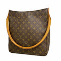 Louis Vuitton Shoulder Bag Monogram Looping GM Brown