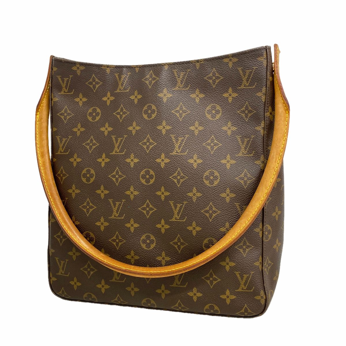 Louis Vuitton Shoulder Bag Monogram Looping GM Brown