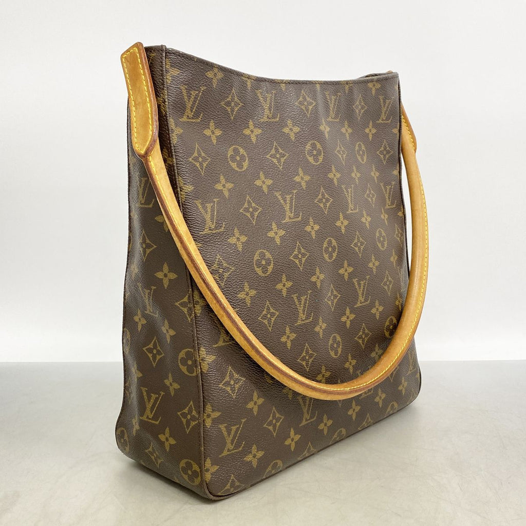 Louis Vuitton Shoulder Bag Monogram Looping GM Brown — view 2