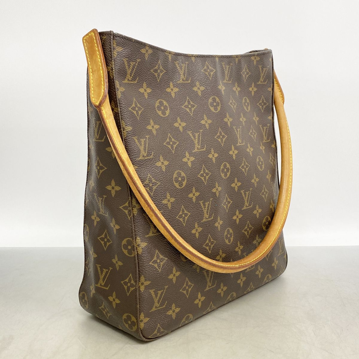 Louis Vuitton Shoulder Bag Monogram Looping GM Brown — view 2