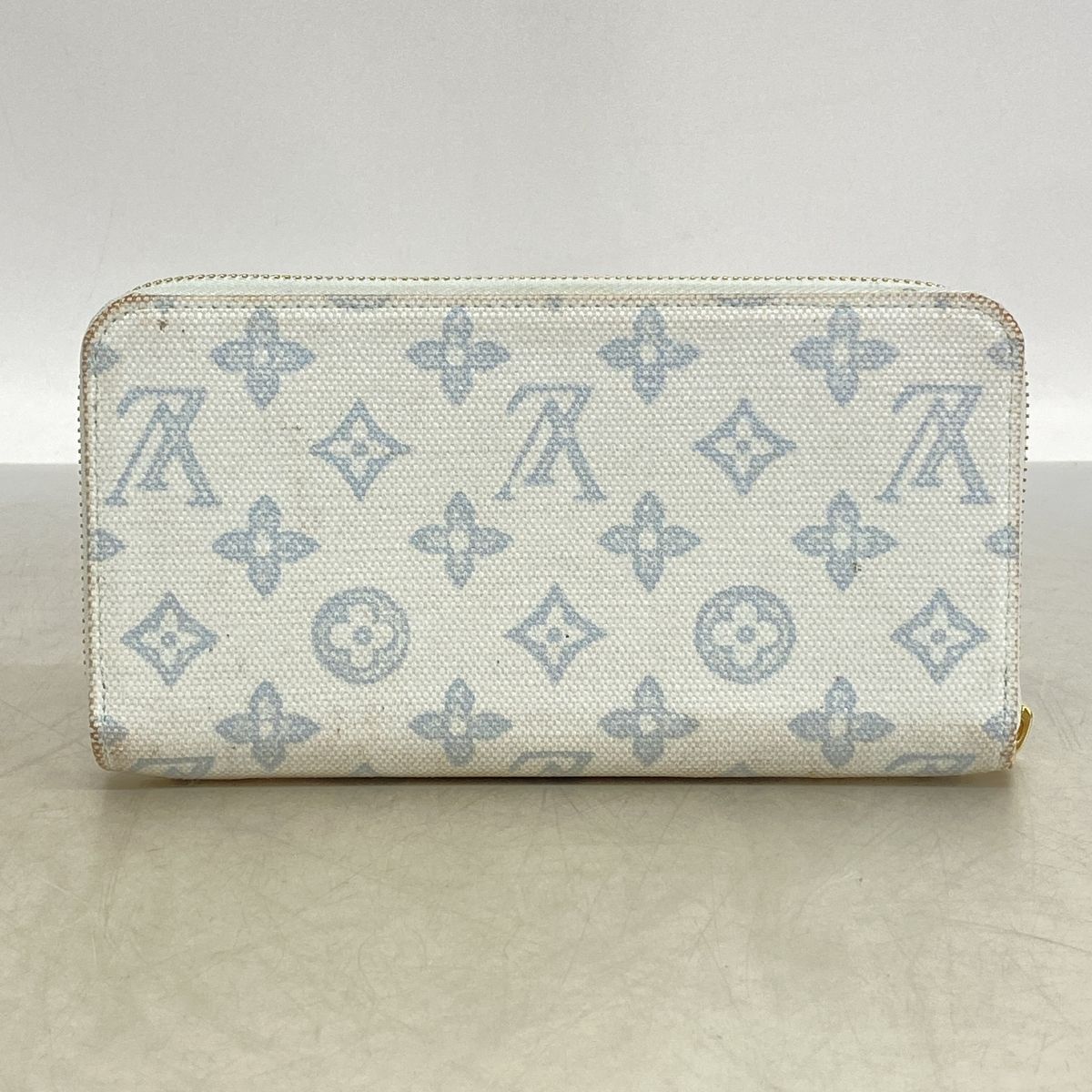 Louis Vuitton Wallet Monogram Zippy Blue Courier — view 8