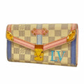 Louis Vuitton Wallet Damier Azur Summer Trunk Portefeuille Sarah White