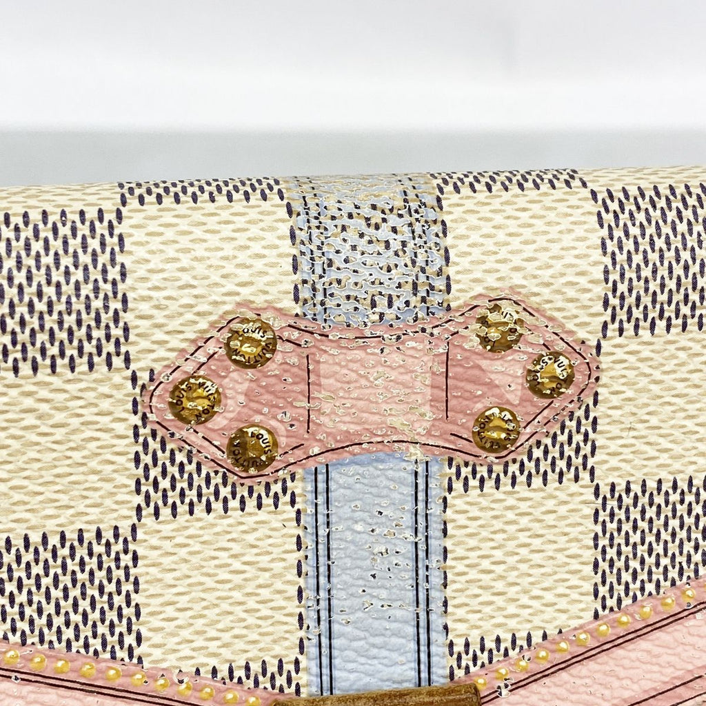 Louis Vuitton Wallet Damier Azur Summer Trunk Portefeuille Sarah White — view 7