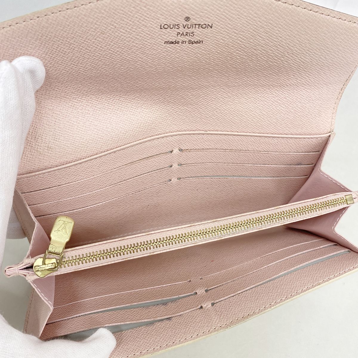 Louis Vuitton Wallet Damier Azur Summer Trunk Portefeuille Sarah White — view 3