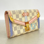 Louis Vuitton Wallet Damier Azur Summer Trunk Portefeuille Sarah White — view 2