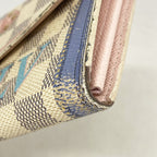 Louis Vuitton Wallet Damier Azur Summer Trunk Portefeuille Sarah White — view 5
