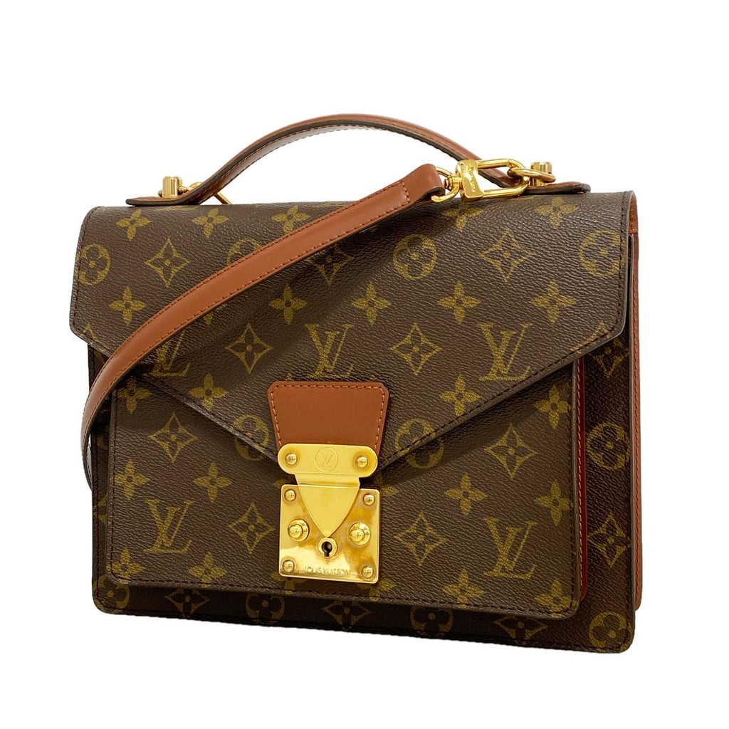 Louis Vuitton Handbag Monogram Monceau 26 Brown 2-Way Bag
