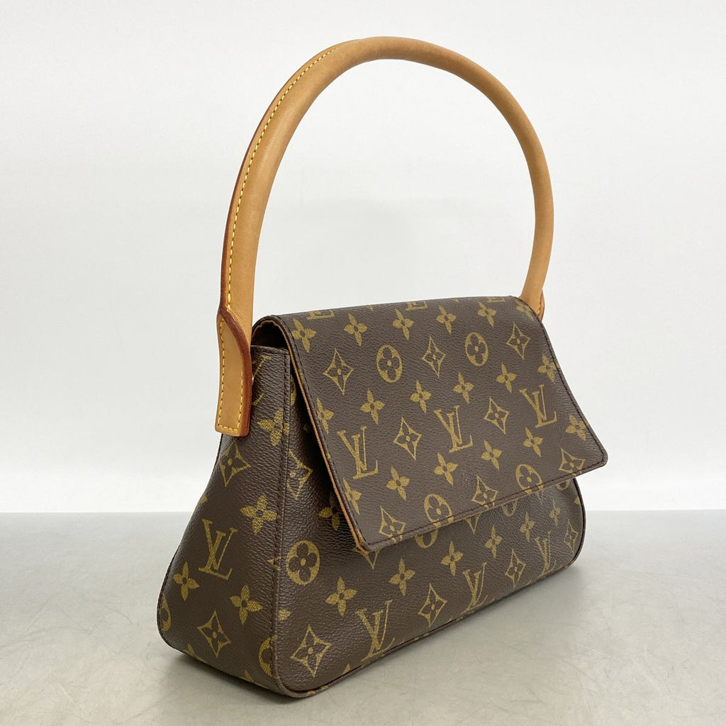 Louis Vuitton Shoulder Bag Monogram Mini Looping Brown — view 2