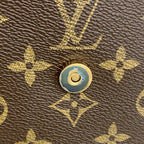 Louis Vuitton Shoulder Bag Monogram Mini Looping Brown — view 8