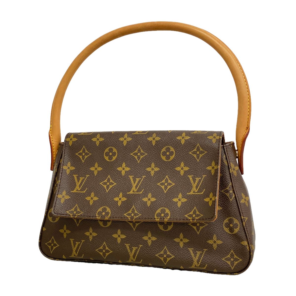 Louis Vuitton Shoulder Bag Monogram Mini Looping Brown
