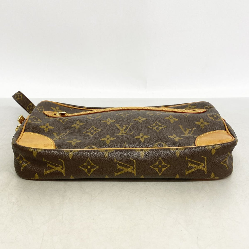 Louis Vuitton Clutch Monogram Marly Dragonne GM Brown — view 3