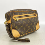 Louis Vuitton Clutch Monogram Marly Dragonne GM Brown — view 2