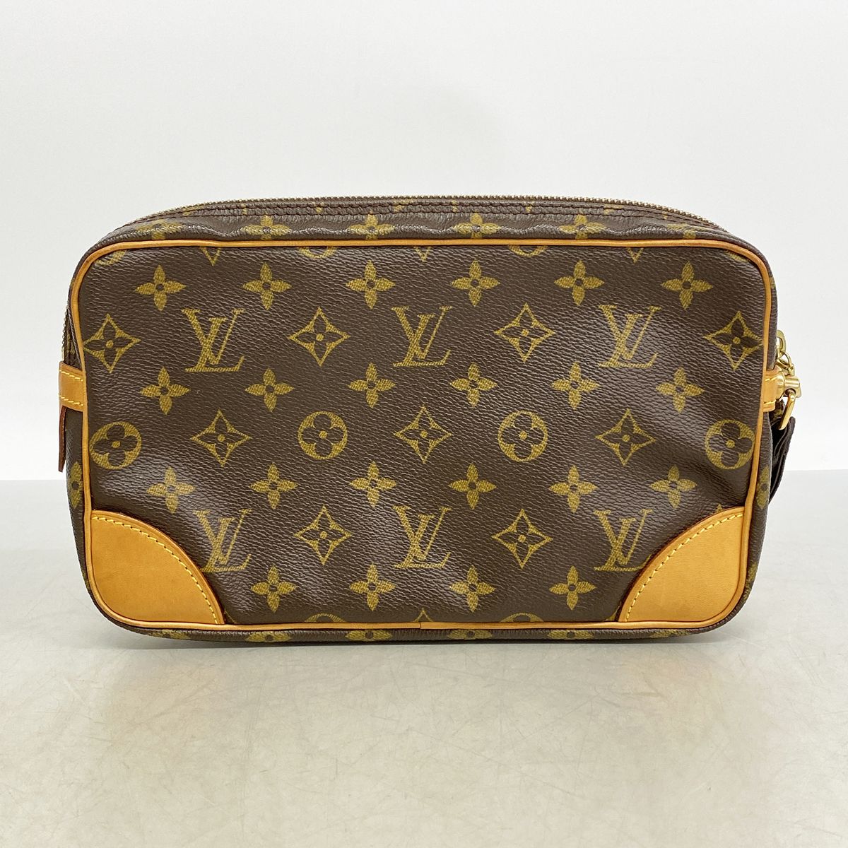 Louis Vuitton Clutch Monogram Marly Dragonne GM Brown — view 8