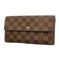 Louis Vuitton Wallet Damier Pochette Porte Monnaie Credit Ebene Coin Purse