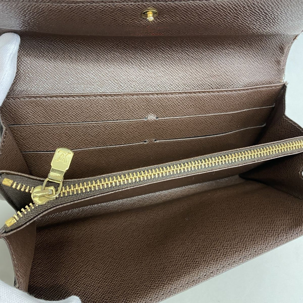 Louis Vuitton Wallet Damier Pochette Porte Monnaie Credit Ebene Coin Purse — view 3
