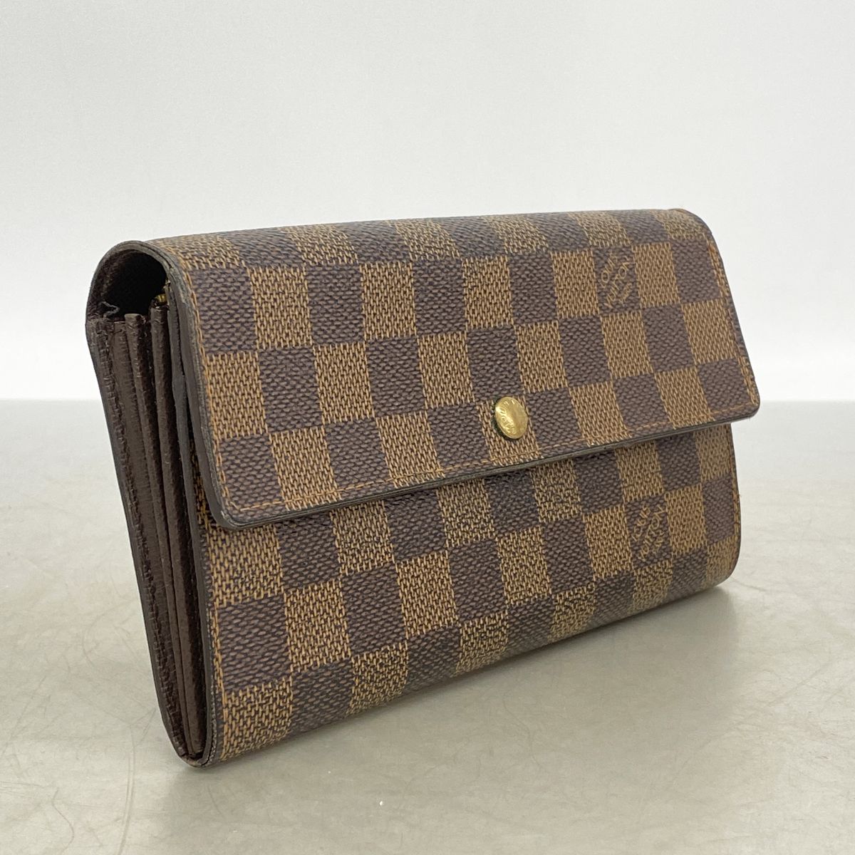 Louis Vuitton Wallet Damier Pochette Porte Monnaie Credit Ebene Coin Purse — view 2